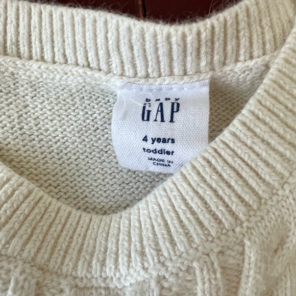 Gap light cream knit sweater tunic 5t - Picture 2 of 6